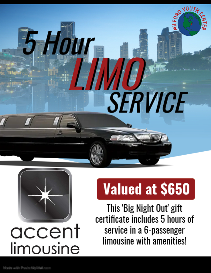 Accent Limo Flyer – Milford Youth Center